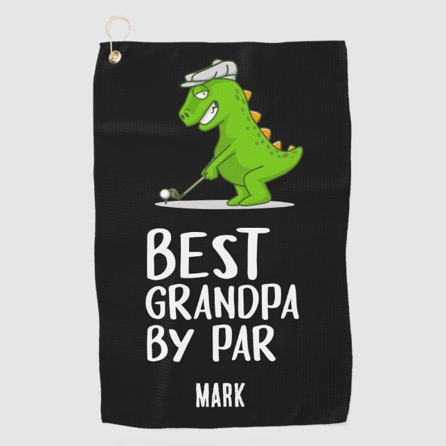 Serviette De Golf Meilleur grand-père par Par grand-père drôle Dinos (Devant)