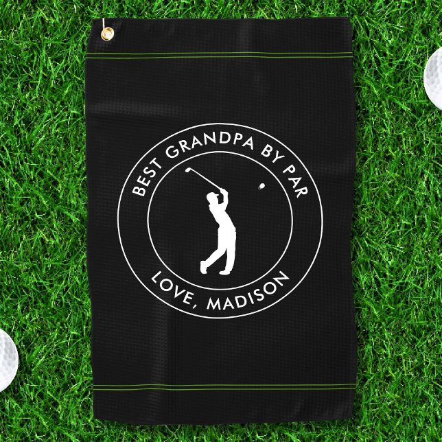 Serviette De Golf Meilleur Grand-Père Par Par Personnalisé Nom Golfe (Créateur téléchargé)