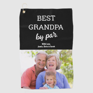 Serviette De Golf Meilleur Grand-Père par Par Photo Personnalisé Fêt