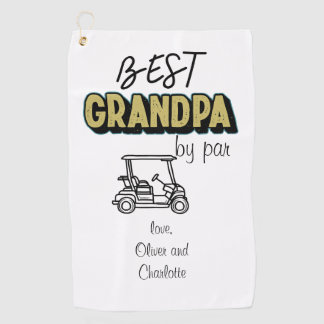Serviette De Golf Meilleur Grand-Père Par Parc Golf Cart