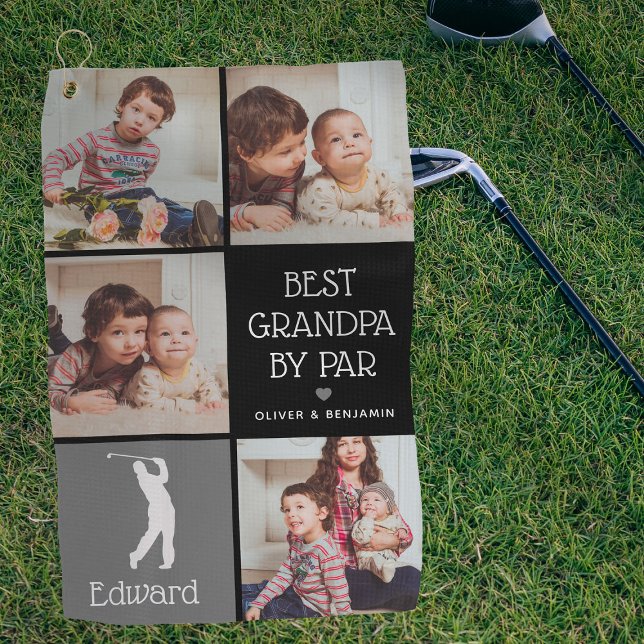 Serviette De Golf Meilleur grand-père personnalisé par Par cadeau ph (Créateur téléchargé)