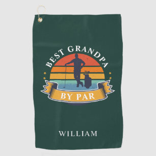 Serviette De Golf Meilleur Grand-Père Rétro Personnalisé Par Par Par
