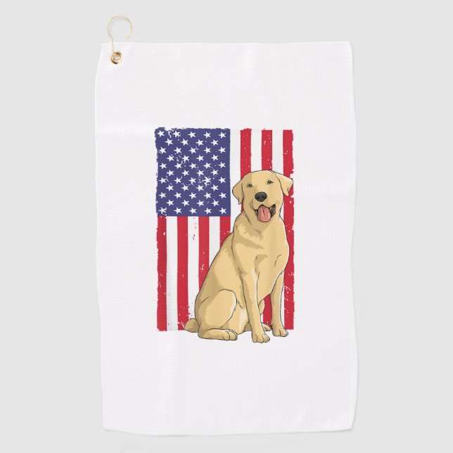 Serviette De Golf Meilleur Labrador Pour Hommes Femmes Laboratoire J (Devant)