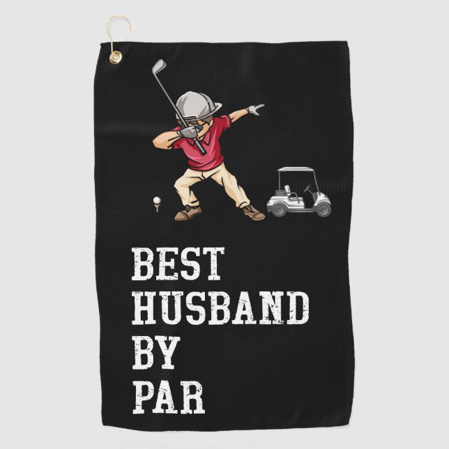 Serviette de golf Meilleur mari par par Golf – Cad (Devant)