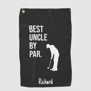 Serviette De Golf Meilleur Oncle Par Golfeur