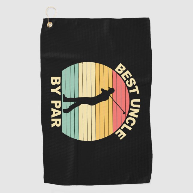 Serviette De Golf Meilleur oncle par Par - Golf (Devant)