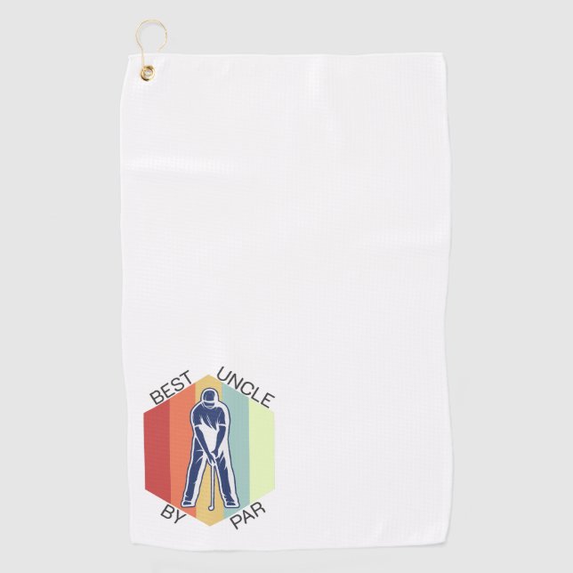 Serviette De Golf Meilleur oncle par Par Retro (Devant)