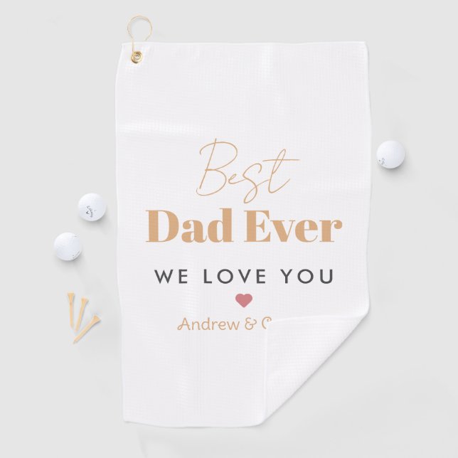 Serviette De Golf Meilleur papa (En situation)
