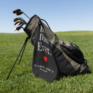 Serviette De Golf Meilleur papa jamais des noms personnalisés