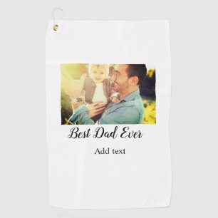 Serviette De Golf Meilleur papa jamais fête des pères fils fille pap