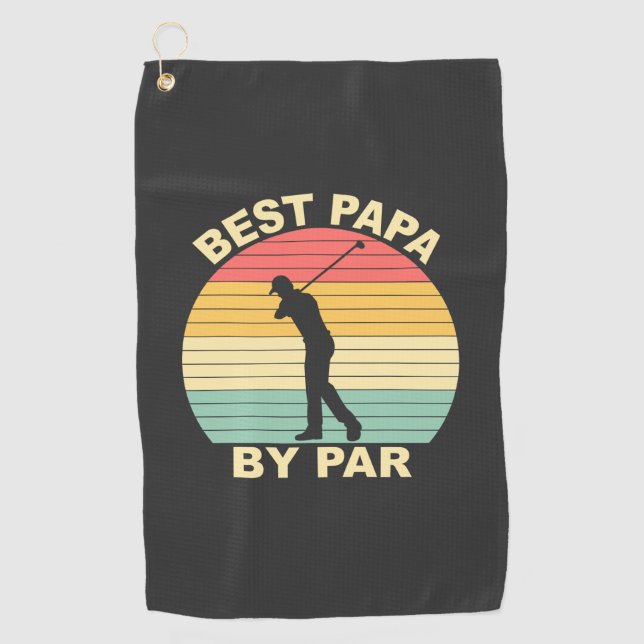 Serviette De Golf Meilleur Papa Par - Golf (Devant)