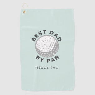 Serviette De Golf Meilleur Papa Par Grand-Parents Jour Moderne Perso