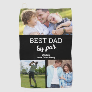 Serviette De Golf Meilleur papa par Par 3 Photos Fête des pères Cade