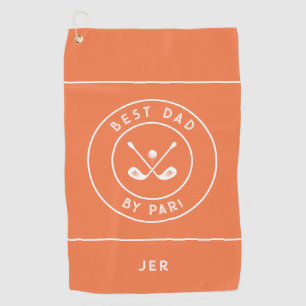 Serviette De Golf Meilleur Papa par Par   Citron Orange Humour de Go
