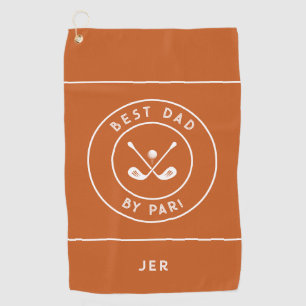 Serviette De Golf Meilleur Papa par Par   Humour de golfeur drôle or