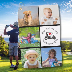 Serviette De Golf Meilleur Papa Par Par Photo Collage