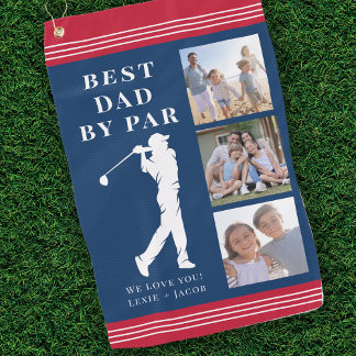 Serviette De Golf Meilleur papa par Par Photo Fête des pères