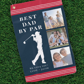 Serviette De Golf Meilleur papa par Par Photo Fête des pères