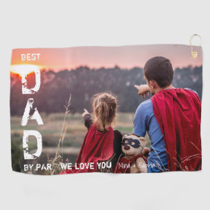 Serviette De Golf Meilleur Papa Par Photo Cool Golfer Fête des pères