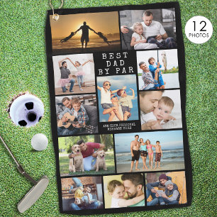 Serviette De Golf Meilleur Papa PAR Photo Montage Personnalisé Moder
