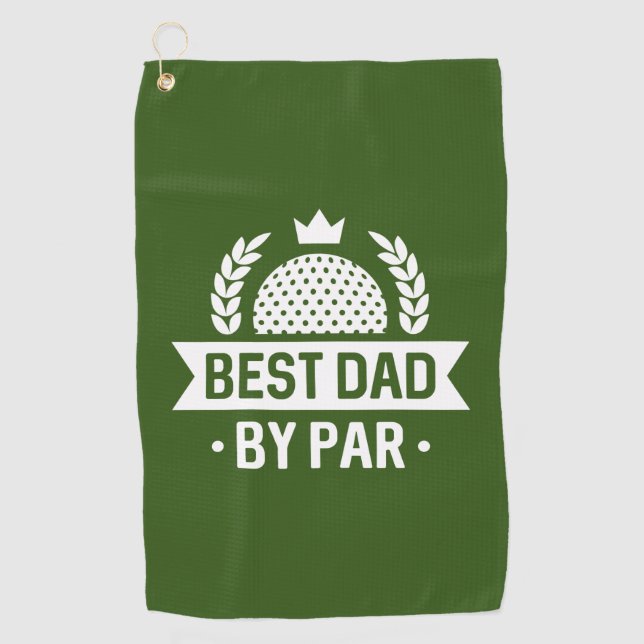 Serviette De Golf Meilleur papa par rapport (Devant)