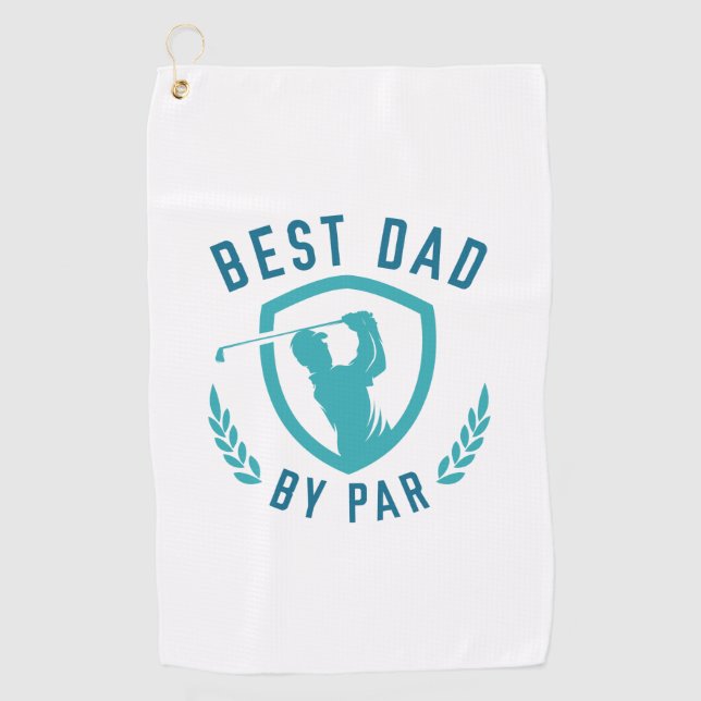 Serviette De Golf Meilleur papa par rapport (Devant)