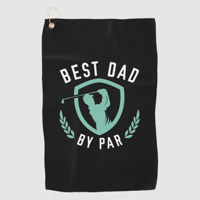 Serviette De Golf Meilleur papa par rapport (Devant)