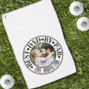 Serviette De Golf Meilleur Papa Personnalisé Par Photo Par