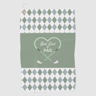 Serviette De Golf Meilleur Papa Simple Moderne par Par Men