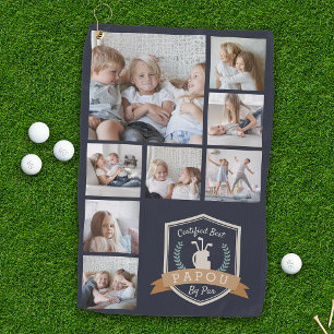 Serviette De Golf Meilleur Papou Par Par Par Collage de photos