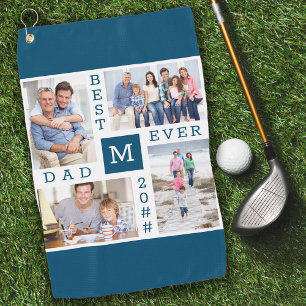 Serviette De Golf Meilleur père Jamais 4 Collage photo Couple Anné