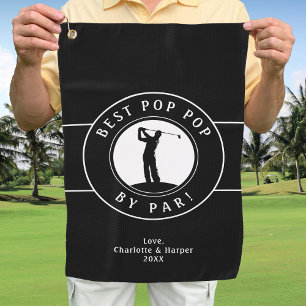 Serviette De Golf Meilleur Pop Pop par Elegant Sports Noir & Blanc