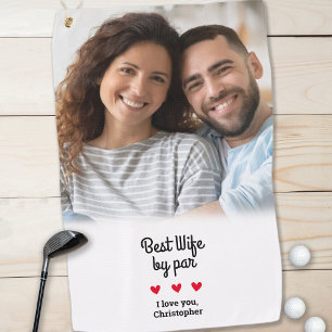 Serviette De Golf Meilleure Épouse Amusante par Golfeur Photo Modern