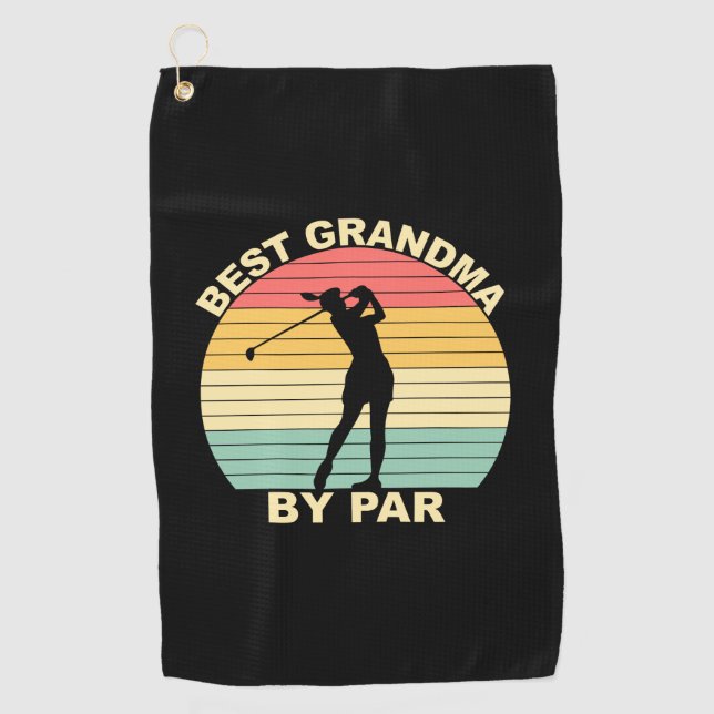 Serviette De Golf Meilleure grand-mère par par par - Golf (Devant)