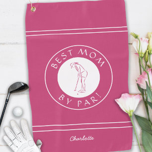 Serviette De Golf Meilleure maman Par Par Par Elegant Golfer Funny R