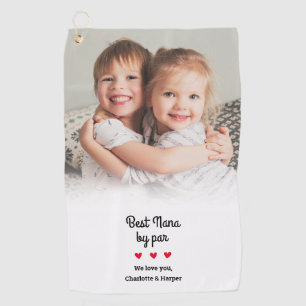 Serviette De Golf Meilleure Mamie Photo Moderne Personnalisée Cadeau