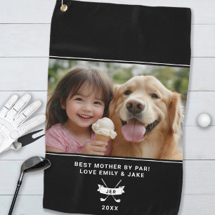 Serviette De Golf Meilleure Mère Par Golfeur Photo Maman Amoureuse d