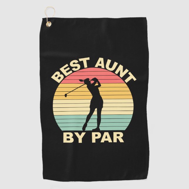 Serviette De Golf Meilleure Tante Par - Golf (Devant)
