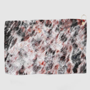 Serviette De Golf Mélange de texture spongieuse bouchée blanche dans