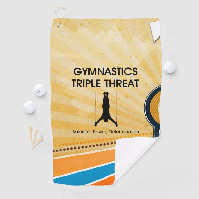 Serviette De Golf Menace SUPÉRIEURE de triple de gymnastique (En situation)