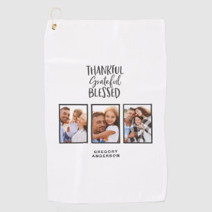 Serviette De Golf Merci reconnaissant béni photo de grâces