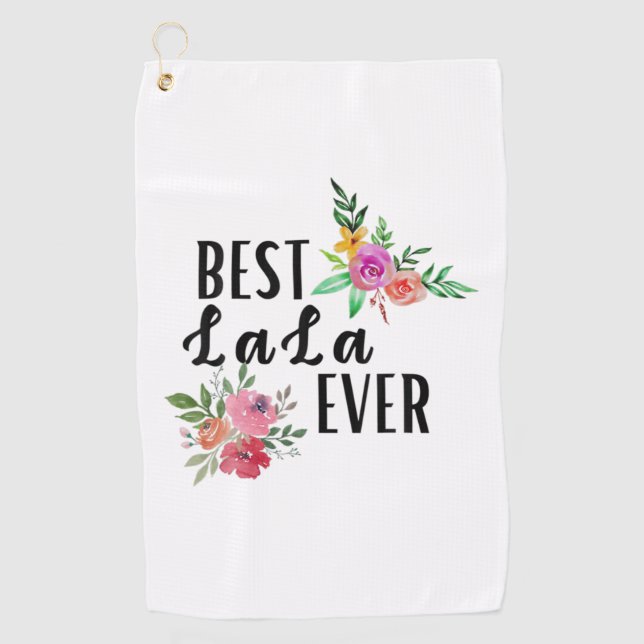 Serviette De Golf Mère Meilleure Lala jamais anniversaire (Devant)