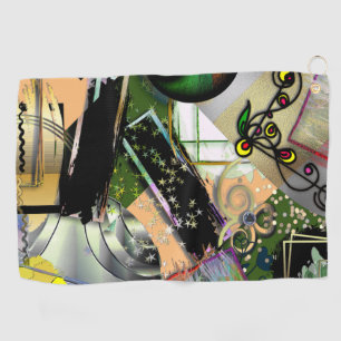 Serviette De Golf Mess objets & symboles de conception avec effet br