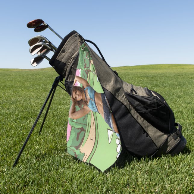 Serviette De Golf Mettez-le dans le trou (Vert)