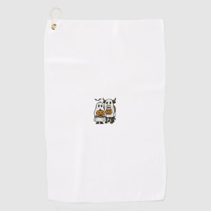 Serviette De Golf Mignon automne vache des Highlands fantôme Hallowe