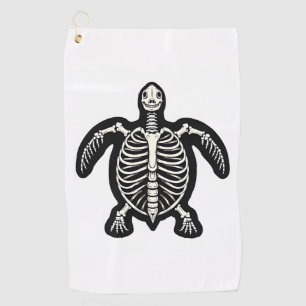 Serviette De Golf Mignon squelette de tortue Halloween Tortue Fossil