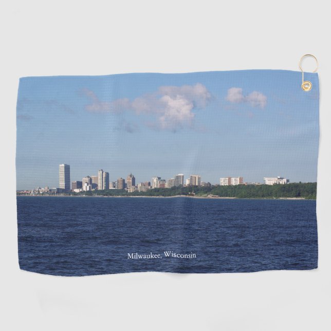 Serviette de golf Milwaukee Skyline (Horizontal)
