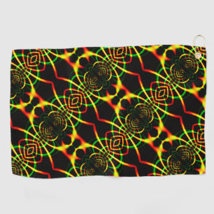 Serviette De Golf Mirroring, pieds d'araignée colorés et tentacules