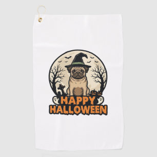 Serviette De Golf Modèle de T-shirt Chapeau de Sorcière Halloween Jo