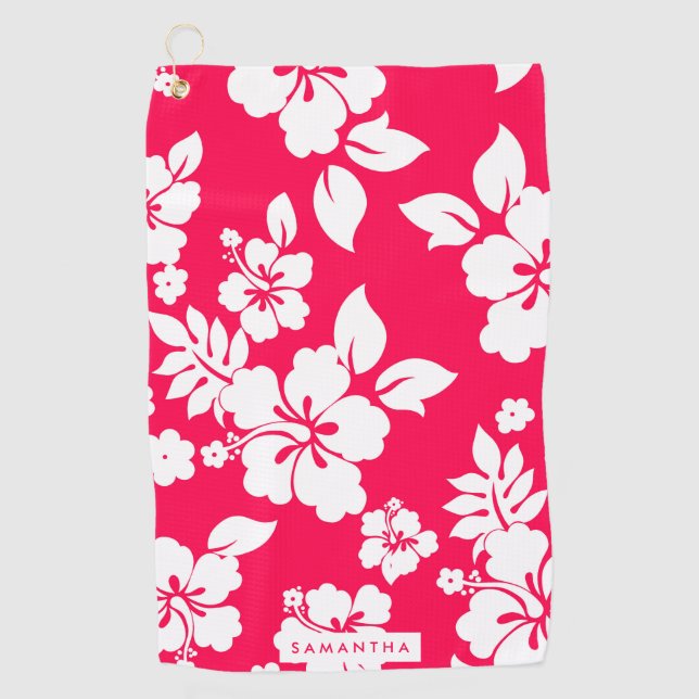 Serviette De Golf Modèle floral (Devant)